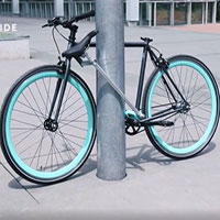Xe đạp chống trộm thông minh có khung "biến hình" làm khóa