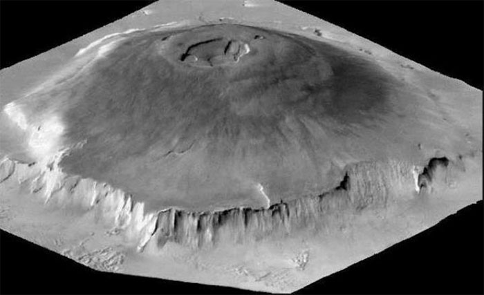 Sao Hỏa có núi lửa lớn nhất