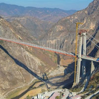 Cầu Lvzhijiang - cầu treo một nhịp dài nhất thế giới