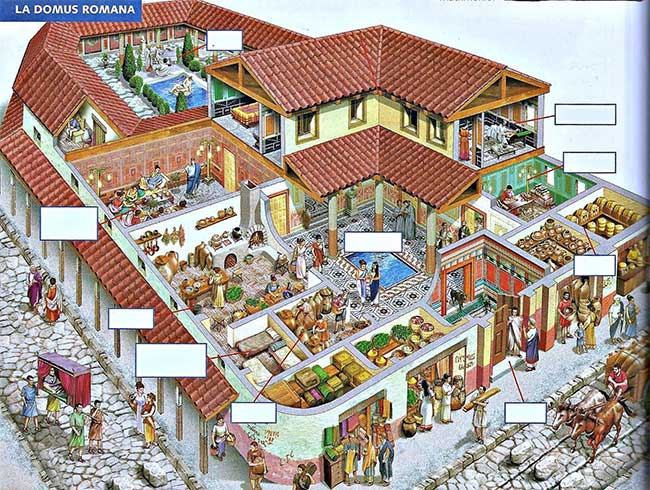 Thời La Mã cổ đại, tầng lớp cao quý thường sẽ sống trong ngôi nhà một tầng