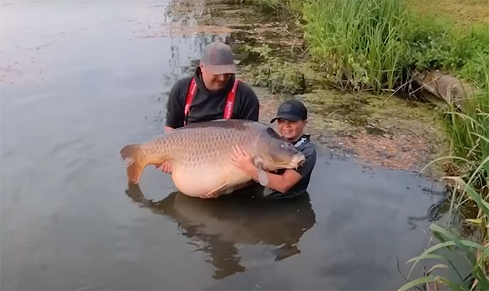 Cậu bé 11 tuổi lập kỷ lục thế giới nhờ câu con cá chép nặng 43,5kg