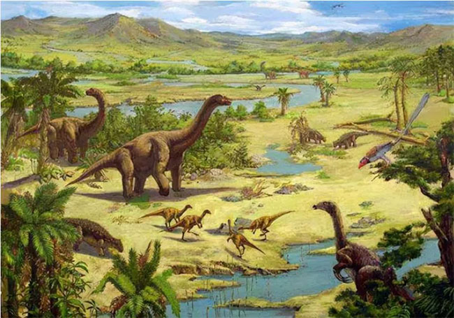 Sự kiện này cũng là mốc đánh dấu sự xuất hiện của khủng long sơ khai.