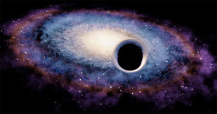 Hố đen vặn xoắn, bẻ cong và làm biến dạng không - thời gian. 
