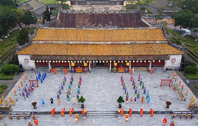 Điện Thái Hòa – nơi các vua nhà Nguyễn thiết đại triều mỗi tháng 2 lần.