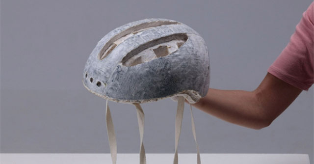Thiết kế mũ bảo hiểm độc đáo làm từ sợi nấm