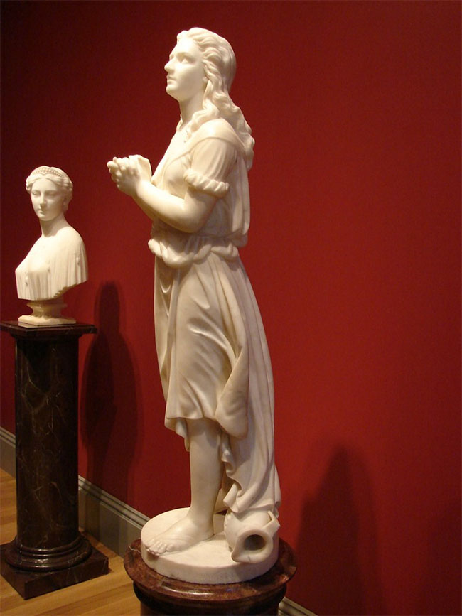 Bức tượng điêu khắc “Hagar” của Edmonia Lewis.