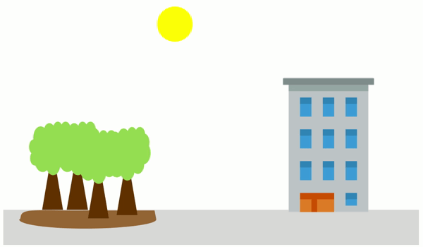 Trên thực tế, tán cây có thể cản đến 90% ánh sáng từ Mặt trời và cả nhiệt lượng đi kèm.