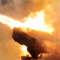 Sức mạnh hủy diệt của đạn nhiệt áp phóng từ hệ thống TOS-1A