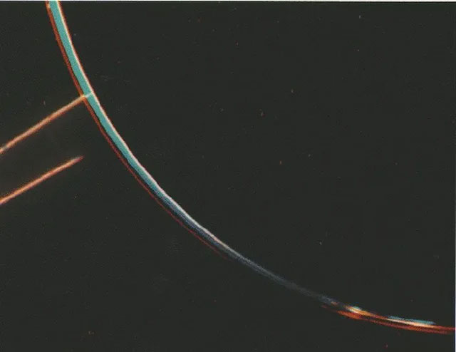 Một hình ảnh về vành đai của sao Mộc, được phát hiện bởi tàu thăm dò Voyager.