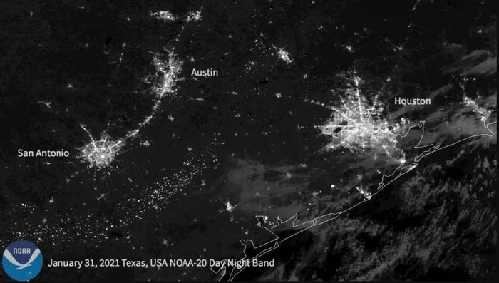 Vào tháng 2/2021, ước tính có khoảng 4,4 triệu người dân Texas bị mất điện do một cơn bão mùa đông.