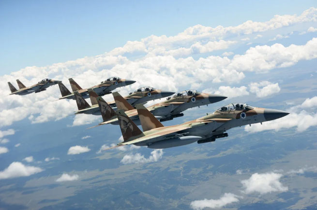 Tiêm kích F-15 của Không quân Israel.