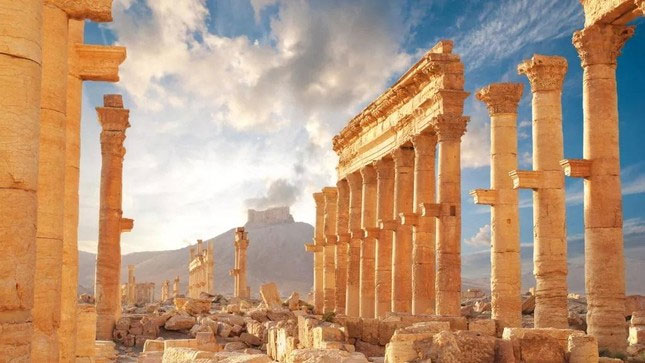 Thị trấn thời La Mã cổ đại ở Palmyra, Syria.