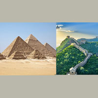 Vạn Lý Trường Thành hay kim tự tháp Ai Cập liệu có thể nhìn thấy bằng mắt thường từ không gian?