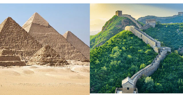 Vạn Lý Trường Thành hay kim tự tháp Ai Cập liệu có thể nhìn thấy bằng mắt thường từ không gian?