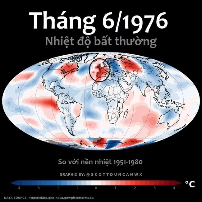Loạt bản đồ lột tả sóng nhiệt kinh hoàng ở Mỹ và châu Âu