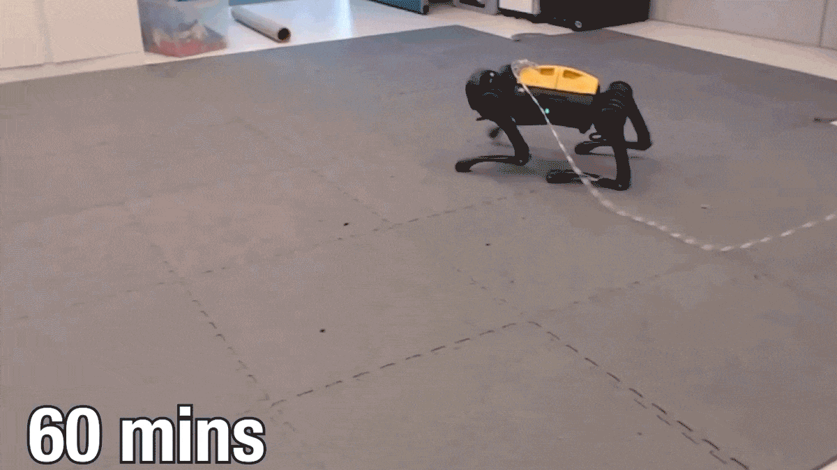 Dù không được lập trình trước nhưng con robot này đã có thể tự học đi!