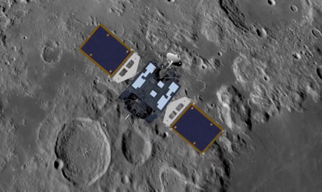 Minh họa Danuri, tàu vũ trụ Hàn Quốc dự kiến nghiên cứu Mặt trăng khoảng một năm.