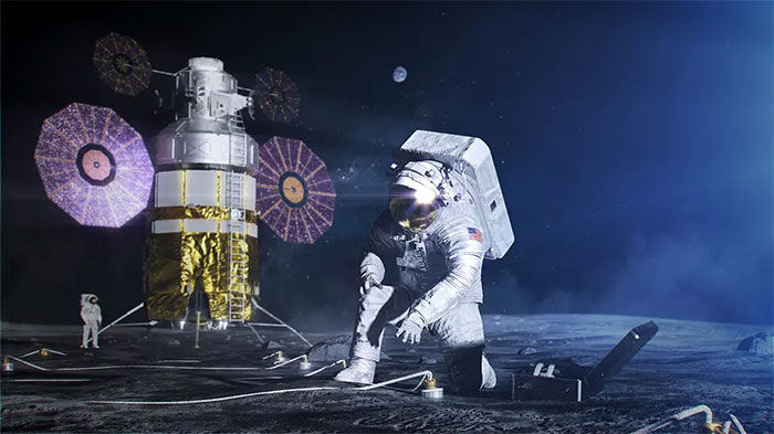  NASA nung nấu tham vọng đưa con người sinh sống, làm việc bền vững trên Mặt trăng. 