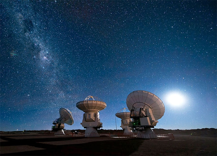 Sa mạc Atacama còn là nơi lý tưởng để quan sát bầu trời đêm.