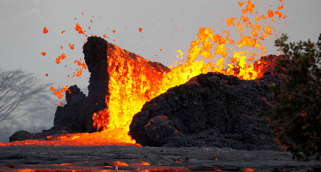 Núi lửa Kilauea ở Hawaii (Mỹ)
