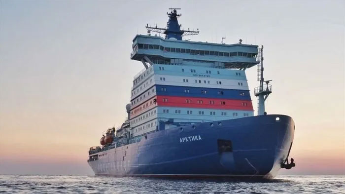 Tàu phá băng hạt nhân Arktika của Nga được cho là tàu lớn nhất thuộc loại này trên toàn thế giới.