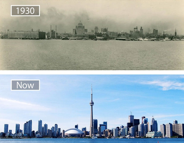 Toronto, Canada - 1930 và bây giờ