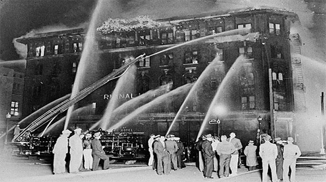 Năm 1938, đám cháy Khách sạn Nhà ga, 34 người chết
