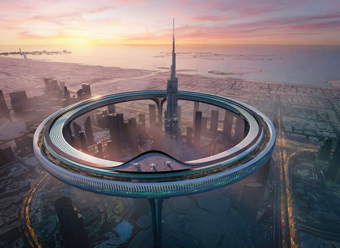 “Thành phố tròn” chu vi 3.000m bao quanh tháp Burj Khalifa