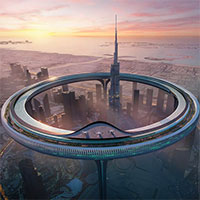 "Thành phố tròn" chu vi 3.000m bao quanh tháp Burj Khalifa