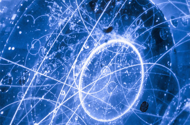 Hình minh họa các dấu vết của hạt hạ nguyên tử Neutrino