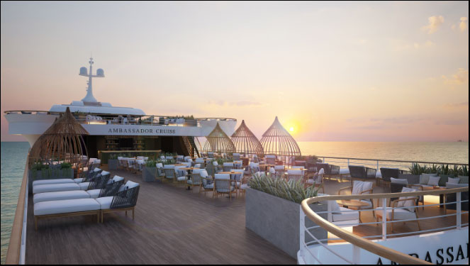 Có gì trên siêu du thuyền Hạ Long sắp ra mắt của Ambassador Cruise?