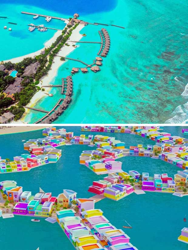  Maldives sắp hoàn thành việc xây dựng thành phố nổi để tự cứu lấy chính mình