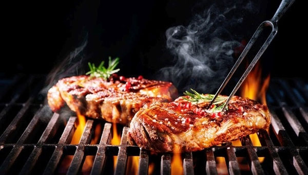  Thịt đỏ nướng giải phóng ra các amine heterocylic - chất gây ung thư phổ biến.