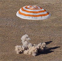 Ba phi hành gia Nga trở về từ ISS