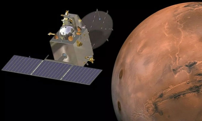 Ấn Độ mất liên lạc với tàu bay quanh sao Hỏa