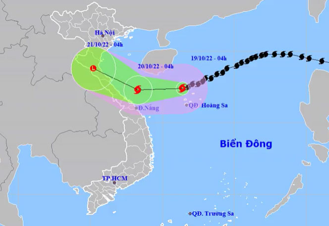 Bão số 6 Nesat giảm cấp, hướng đến Thanh Hóa – Quảng Bình