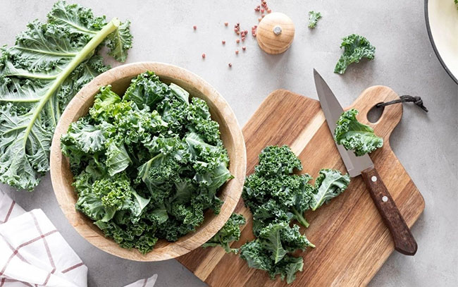 Kale is nutrient-dense and very low in calories.