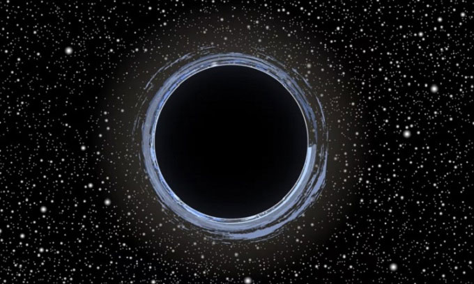  Black holes are difficult to detect against the dark backdrop of the universe. 