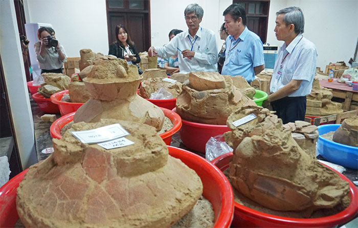 Phát hiện mộ chum nghìn năm trong lòng hồ thủy lợi ở Quảng Ngãi