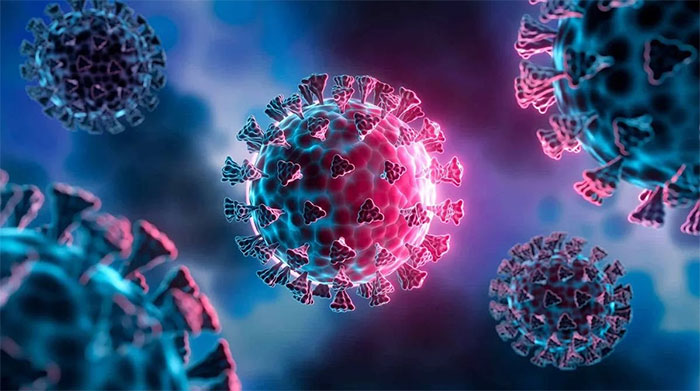 Hình ảnh minh họa về một đột biến của virus covid-19.