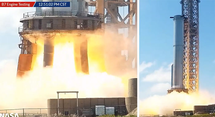 SpaceX khai hỏa 14 động cơ của tên lửa Super Heavy