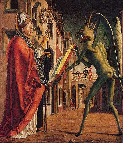  Thánh Augustine đối đầu với ác quỷ