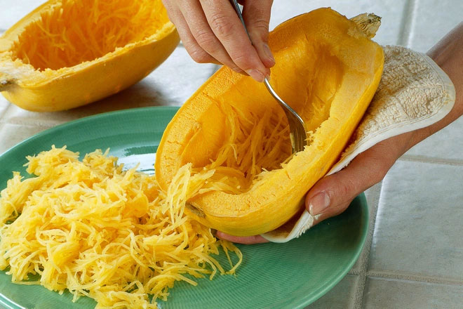 Độc đáo quả bí có ruột 