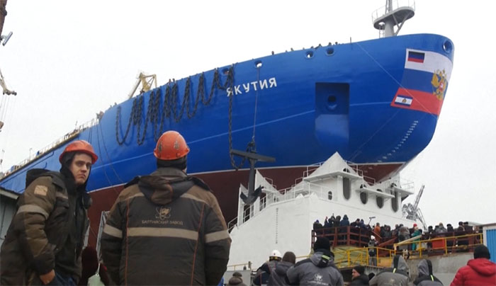 The new icebreaker named Yakutia.