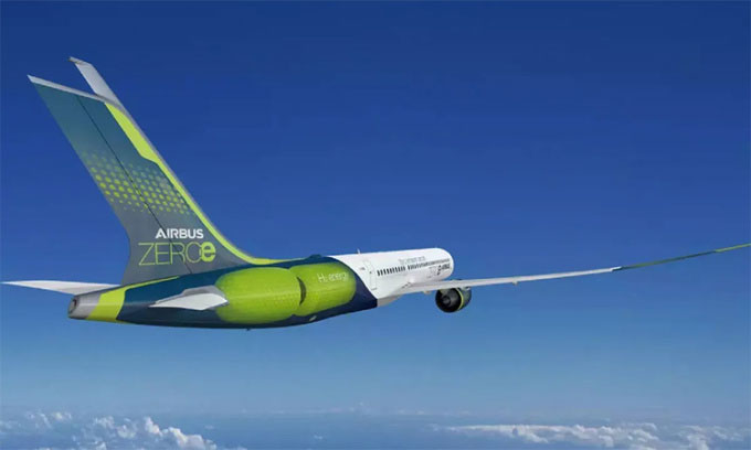 Airbus phát triển bể chứa hydro lạnh -253 độ C cho máy bay