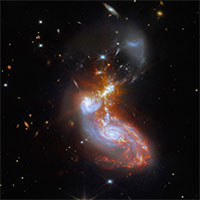 Kính viễn vọng James Webb chụp ảnh thiên hà va chạm dữ dội