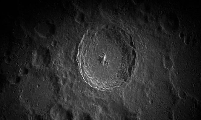 Ảnh rõ nét nhất về bề mặt Mặt trăng chụp từ Trái đất