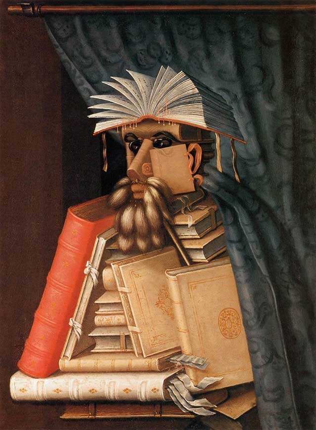 Bức tranh The Librarian (Thủ thư) của Giuseppe Arcimboldo