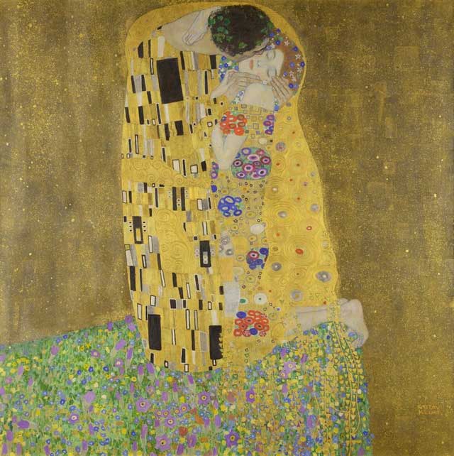 Bức tranh Nụ hôn (The Kiss) của Gustav Klimt