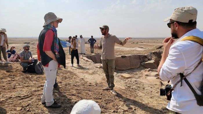 Các nhà nghiên cứu có mặt tại Lagash, Iraq.